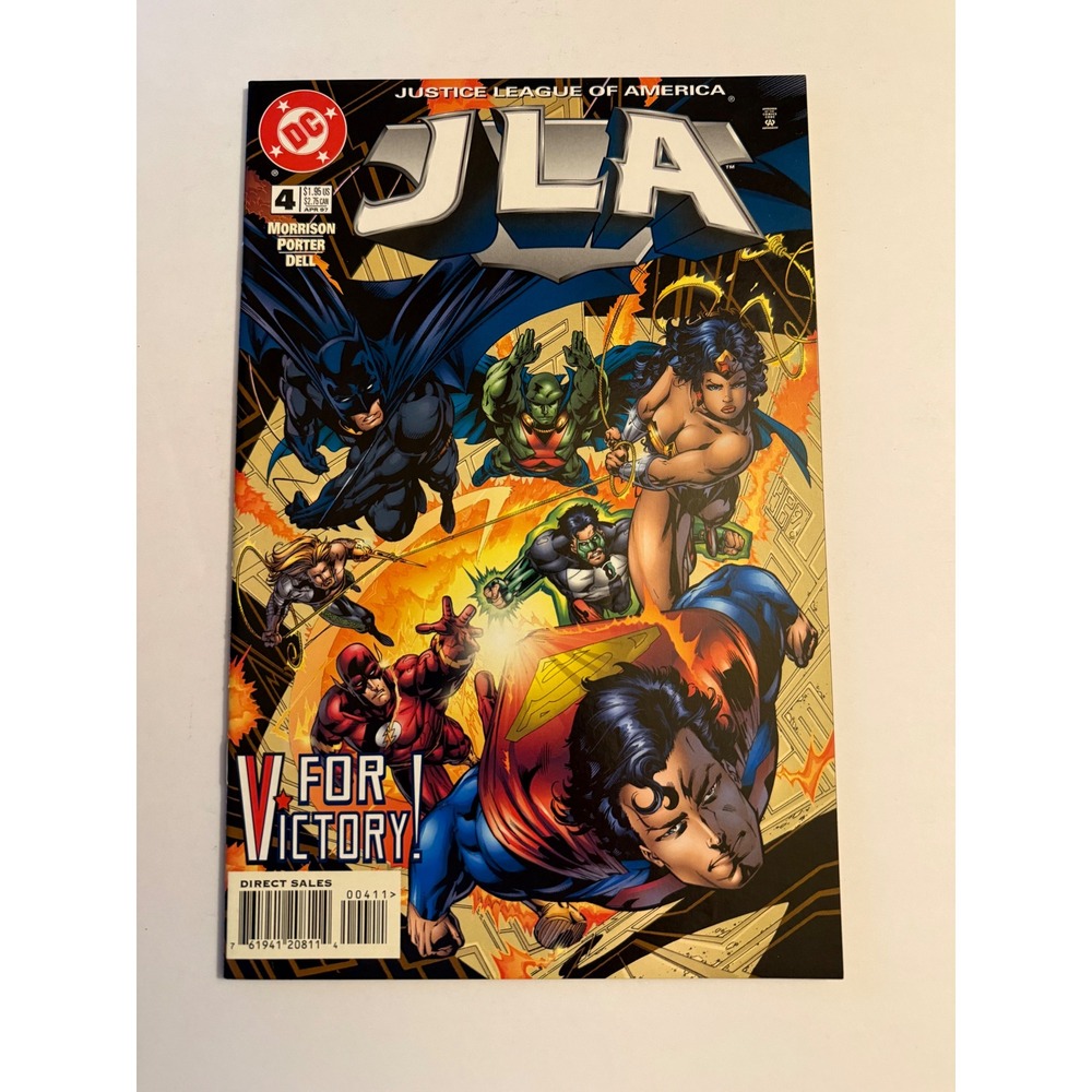 JLA Justice League of America 4 1997 DC Comics Morrison Porter Superman Batman